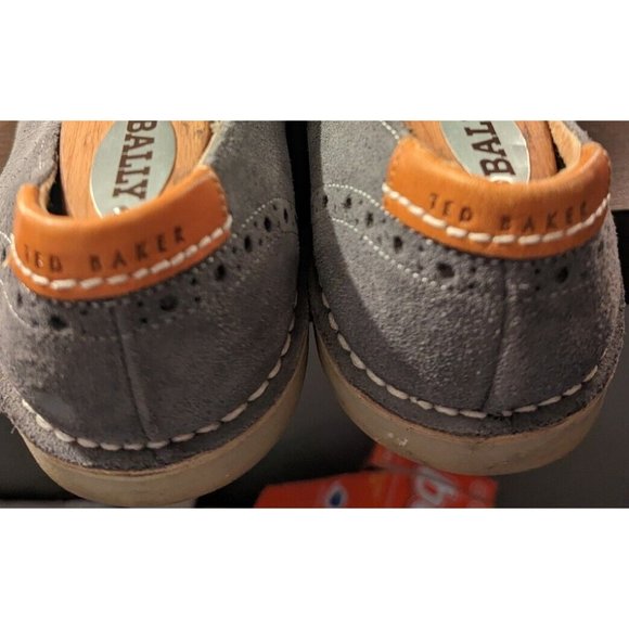 * Ted Baker Jamfro Gray Suede Derby Oxford Wingtip Wing Tip Shoe 13 main image 4